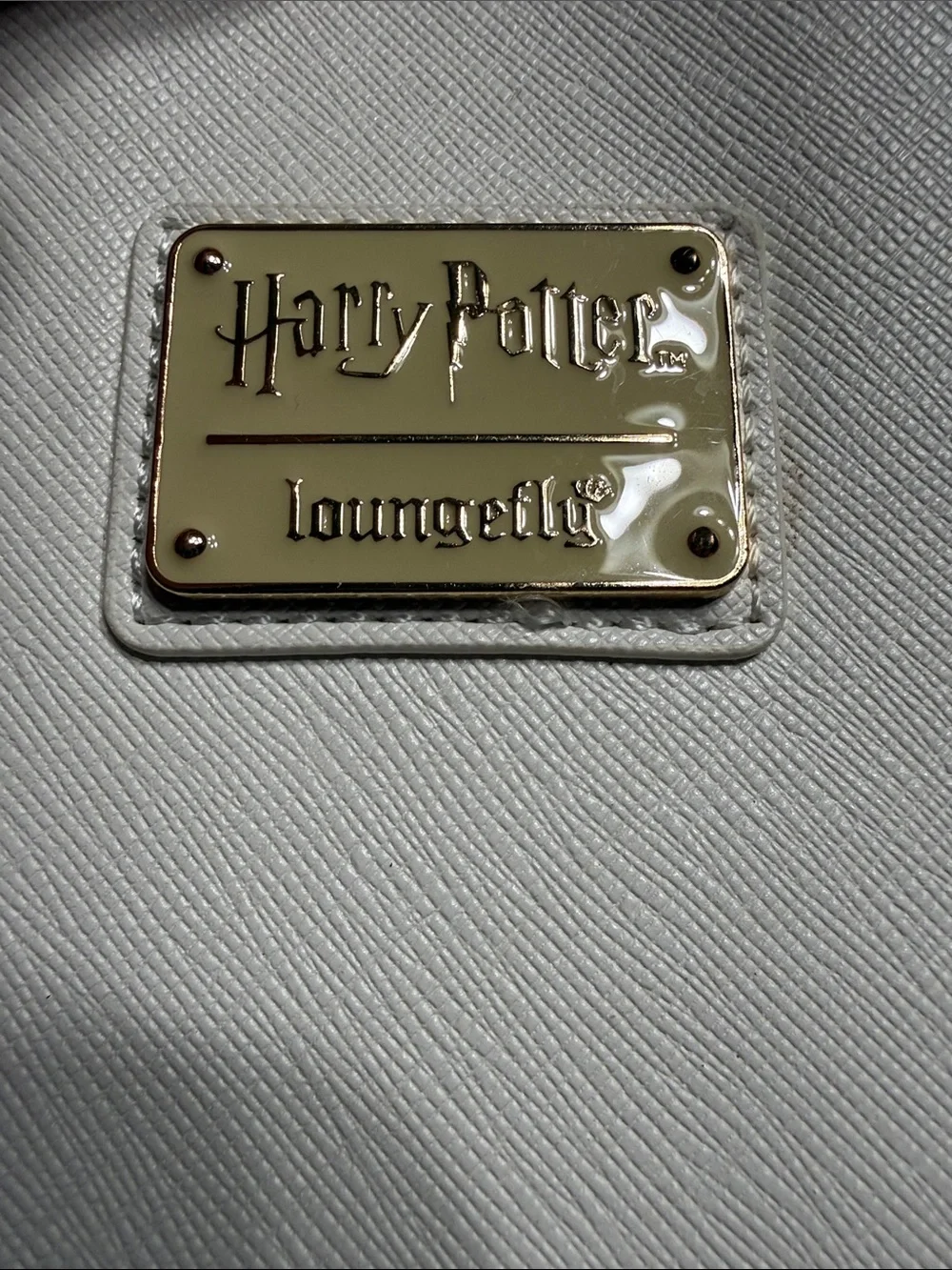 Loungefly Harry Potter White/Ivory Deathly Hallows Wand Handle Bag